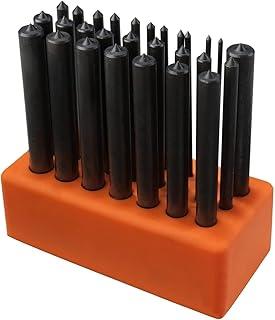 NEIKO Conjunto de punção de transferência 02621A com perfuradores de liga de aço tratado termicamente premium, conjunto de perfuração, tamanhos de 1,9 cm a 1,27 cm, kit de 28 peças