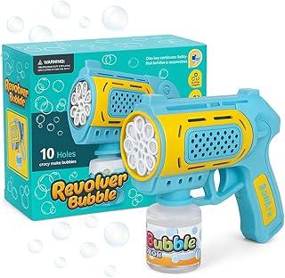 Pistola Lança Bolha de Sabão Automática à Prova de Vazamento Luz LED Pistola Máquina de Bolhas Brinquedo de Verão para Presente Dia das Crianças Aniversário Casamento Festa