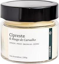 MINERVA - Vela Aromática Perfumada Aroma Pinheiro Cipreste Musgo de Carvalho Cedro - 150g