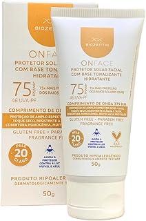 Protetor Solar Facial FPS 75 Natural Vegano com base 50g - cor CLAR0