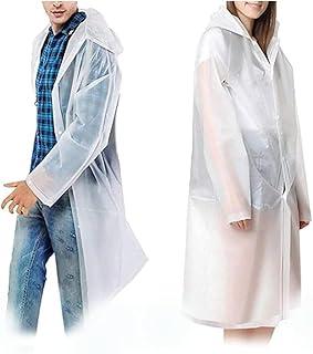 Capa de Chuva Reforçada Adulto Unissex Longa com Capuz Ajustável e Bolso – Tamanho G