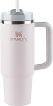 Stanley - Quencher H2.0 FlowState 1,18L - Copo de aço inoxidável com isolamento a vácuo, tampa e canudo, para água, chá gelado, café, smoothies e muito mais, Rose Quartz