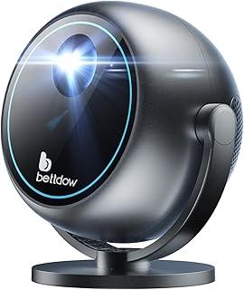 [Foco elétrico]Bettdow Mini Projetor Portatil 360° Tv Android 11/ios 4k 1080p 9000 Lumens, Smart Projetores Retroprojetor 180 ANSI, WIFI 5G+2.4G BT 5.0, Eletronico Correção Trapezoidal-CINZA