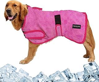 Colete Refrescante para Cães Jaqueta Leve Refrescante para Cães para Camisetas Refrescantes para Animais de Estimação, Camiseta Rosa para Animais de Estimação para Praia, Caminhadas, Passeios