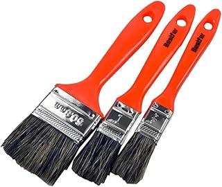 Kit Jogo de Pincéis Profissionais para Pintura Parede com 3 Peças Cabo de Plástico e Cerdas Sintéticas