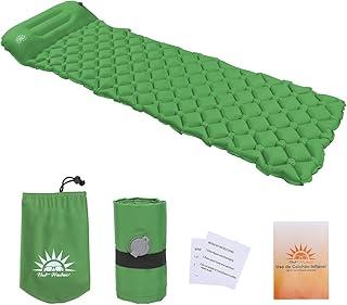 New Hawaii Colchonete Camping Colchão Inflável Solteiro Modelo Boca, Praticidade e Conforto para Acampamento (Verde)