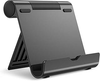 JETech Suporte Tablet, Suporte Portátil Ajustável para Mesa, Base Dobrável para iPad/iPad Pro/Air/Mini, Galaxy Tab A8/A7 Lite/A7/S8/S7, Kindle, Tab/Phones(4-11 Polegadas), Preto