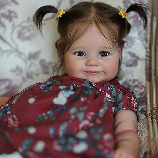 Bebe Reborn Boneca Menina Silicone Realista Pintado Pode dar Banho Bonecas Infantis Presentes para Meninas (Vermelho)