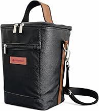 Bolsa Térmica Porta Vinho Estrutura Isolante Nylon Alça Dupla Capacidade de 4 Garrafas MARRAUI