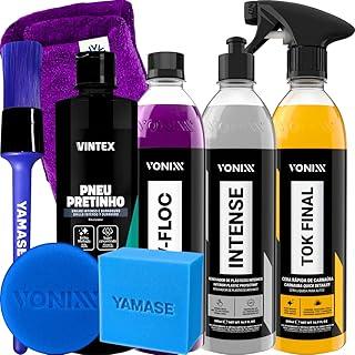 KIT SHAMPOO V-FLOC CERA TOK FINAL REVITALIZADOR INTENSE VONIXX PRETINHO VINTEX