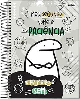 Jandaia - Caderno Espiral Universitário CD 10 Matérias 160 Fls Flork Sem Paciência FSC