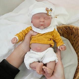 Boneca Bebê Reborn Menina 35cm de Silicone Sólido Com Boca Aberta