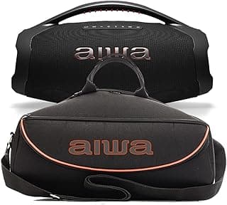 TRIBOSHOP Bolsa Case Capa Bag Compatível Boombox Plus Aiwa, A Prova D'Água, Acolchoado - Com Alças De Mão E Ombro