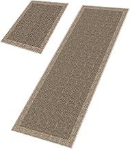 Kit 2 Tamanho Tapete de Cozinha,Tapete Antiderrapante,Tapete Longo de Decoração de Casa,Linho,para Cozinha,Chão,Escritório(150X50 e 80X50cm)