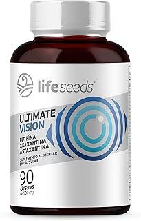 ULTIMATE VISION – Luteína 20mg + Zeaxantina 2mg + Astaxantina 4mg + Vitaminas A, D, E, C, B1, B2, B3, B5, B6, B7, B9, B12, Cálcio, Cobre, Cromo, Ferro, lodo, Magnésio, Manganês, Molibdênio, Selênio e Zinco – 90 Cápsulas