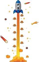 Adesivo de Parede Foguete Régua de Crescimento 179cm