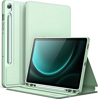 JETech Capa para Samsung Galaxy Tab S10 Lite / S10 FE / S9 FE 10,9 Polegadas com S Pen Suporte de Lápis, Suporte Fólio Fino Estojo Protetora para Tablet, Visualização Multiângulo (Menta)