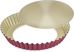 Forma para Bolo e Torta 20 Crespa com Fdo Remov. Alumínio Fortaleza Cereja