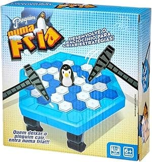 Jogo Pinguim Quebra Gelo Numa Fria Tamanho Jogos De Mesa | Brinquedo Educativo para Crianças