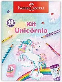 Kit Unicórnio, 370516, Faber-Castell, 18 peças, *Edição Limitada* com 10.04% de desconto por R$ 32,71 na amazon