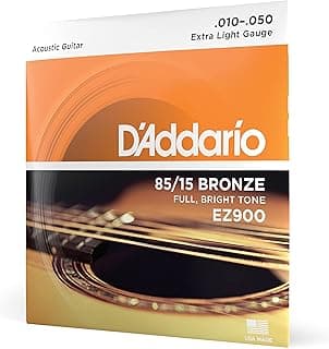 Encordoamento Para Violão EZ-900B Aço 010 D'ADDARIO