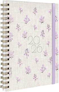 Agenda Planner Semanal Plus 2026 Entrepontos Floral Lilás com 43.18% de desconto por R$ 32,90 na amazon