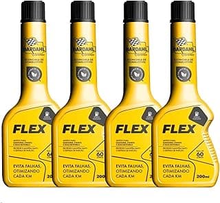 Kit 4 Aditivo Gasolina E Etanol Bardahl Flex 200ml Combust com 18.78% de desconto por R$ 105,50 na amazon