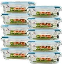 House Organizer Kit 10 Potes de Vidro Herméticos 640ml com Vedação Total e 4 Travas – Conserva Alimentos Frescos por Muito Mais Tempo!