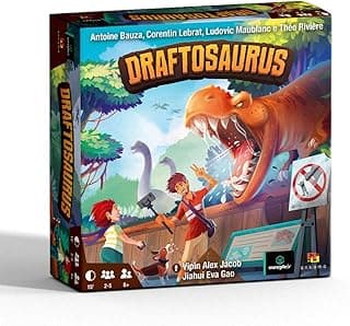 Jogo de Tabuleiro Draftosaurus, Meeple BR com 15.63% de desconto por R$ 134,91 na amazon