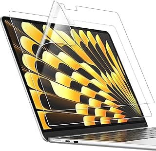 JETech Película Protetor de Tela para MacBook Air 15 Polegadas (M2-M5, 2023-2026), Matte de Protetor Anti-Reflexo, Anti-Impressão Digital, Pacote com 2