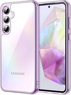 JETech Capa para Samsung Galaxy A35 5G, Case Protetora Não Amarela à Prova de Choque, Capinha Parte Traseira do PC Rígida Anti-Riscos (Roxo)