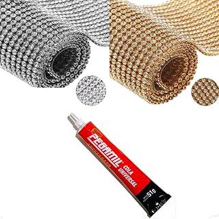 Kit Artesanato com 2 Mantas de Strass + Cola Pegamil 17g Brilho Intenso