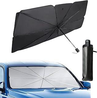 Protetor Solar Para-brisa Carro, Quebra Sol Portátil para Carro, Proteção Térmica UV, Guarda Sol Dobrável com Isolamento Térmico, Retrátil, Protetor Térmico Refletido, Preto, AVIBES