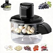 Descascador de Alho Elétrico Automático com Descascador de Frutas e Legumes - 50W Motor Potente, Recarregável USB, Cordless, Rápido em 10s, Fácil de Limpar, Perfeito para Uso na Cozinha