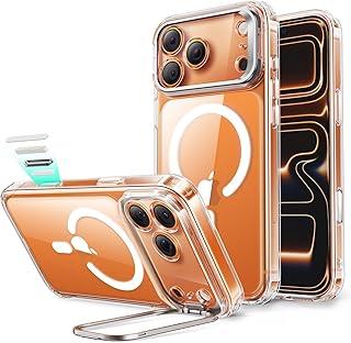 ESR Capa para iPhone 17 Pro Max com Suporte Escondido, Compatível com MagSafe, Proteção Militar Contra Quedas, Controle de Câmera, Transparente