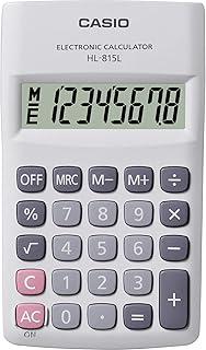 Calculadora De Bolso, Casio, 8 Dígitos, HL-815L, Preta