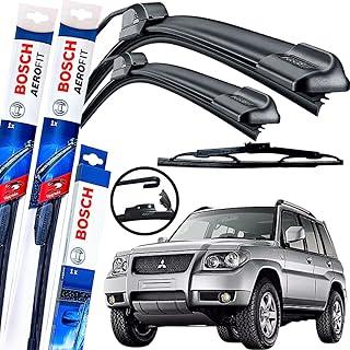 Palheta Limpador Parabrisa Bosch Aerofit Par de Palheta Limpadora Dianteiro + Traseiro Mtsbh pajero tr4 2010 à 2015