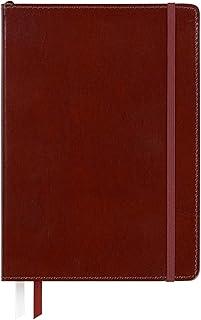 Caderno com capa de couro C.R. Gibson, 240 páginas, 15,2 x 21,5 cm, marrom