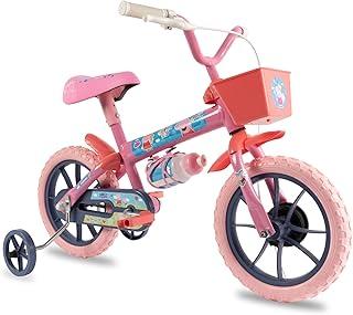 Verden Bicicleta Infantil Peppa George Aro 12 com cestinha rodinhas de apoio e garrafinha