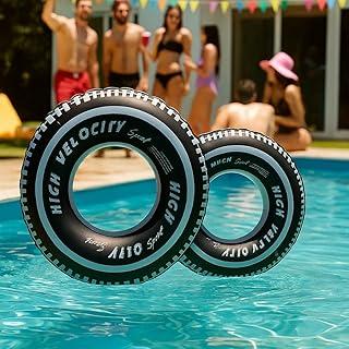 Boia Inflável Pneu 70cm 80cm 90cm100cm 120cm Adulto Infantil Piscina Praia Rio Lago Flutuante Circular PVC Resistente Fácil de Inflar