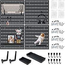 Organizador de Parede Peg Board, Organização de Artesanato, Exibição de Enfeites & Armazenamento de Berçário, Eleve e organize seus jogos e escritório, Crie um espaço perfeitamente estruturado