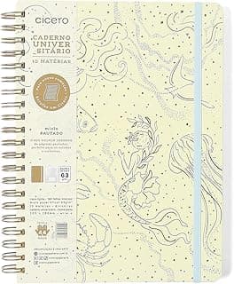 CADERNO ESPIRAL ORIGENS PAUTADO 20X28 AQUA TRACO 10 MATERIAS 160 FLS com 23.5% de desconto por R$ 68,84 na amazon