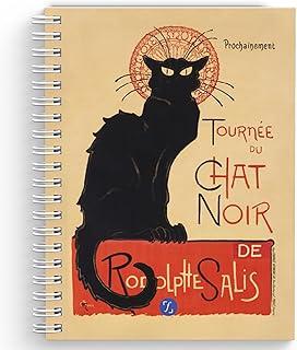 Caderno Pautado Capa Dura A5-80 folhas - Le Chat Noir