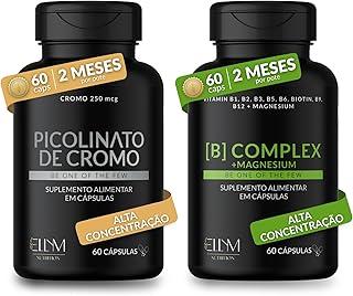 Kit Picolinato de Cromo 60Caps + Complexo B com Magnésio 60Caps ELLYM NUTRITION Energia e Função Muscular Alta Absorção