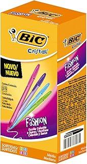 Caneta Esferográfica BIC Cristal Fashion, 1.2mm, 4 Cores