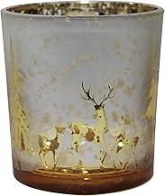 Castiçal de Vidro Árvores c/Renas