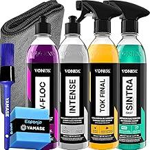 Limpeza Automotiva Completa Shampoo V-floc Revitalizador Intense Cera Tok Final Limpador Sintra Fast Pano Vonixx