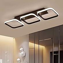 EKROTOK Luminária de Teto com 3 Cores Claras 52CM, Luz De Teto para Sala de Jantar, Quarto, Cozinha, Café, Lustre de LED Pendente, Luminária Pendente de LED (85-265V)