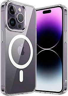 Capa Mag-safe para [iPhone 14 Pro MAX] Capinha Slim Magnética Premium com [Proteção de Câmera] Clear Case Transparente [Anti-Amarelamento] Resistente a Riscos e Anti Impacto