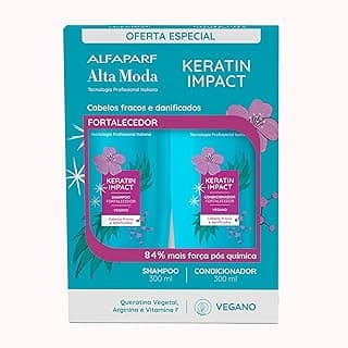 Alfaparf Alfaparf Alta Moda Kit Keratin Impact Shampo e Condicionador - Para cabelos fracos e danificados 300ml